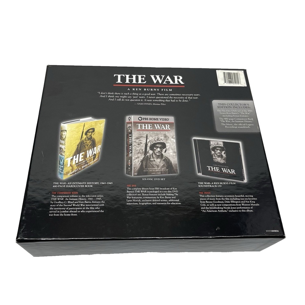 PBS Home Video The War Collector's Edition 6 Disc DVD Set Ken Burns MISSING BOOK - Picture 2 of 10